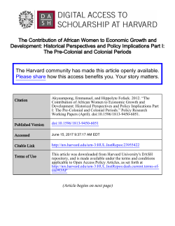 The Contribution of African Women to Economic Growth and