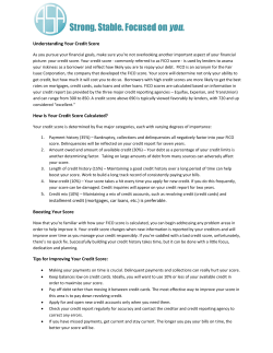 Understanding Your Credit Score How Is Your Credit