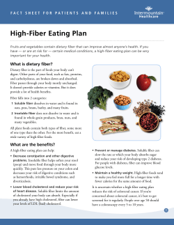 High-Fiber Eating Plan - Intermountain Healthcare