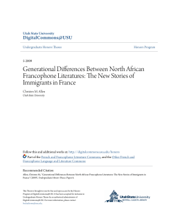 Generational Differences Between North African Francophone