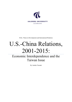 U.S.-China Relations, 2001