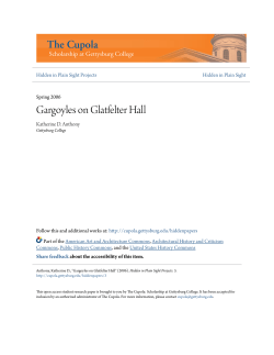 Gargoyles on Glatfelter Hall - The Cupola: Scholarship at Gettysburg