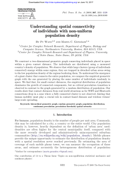 Understanding spatial connectivity of individuals with non