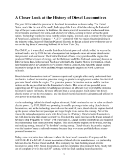 History of Diesel Locomotives