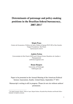 Determinants of patronage and policy-making positions