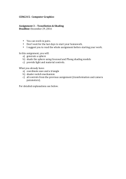 CENG315: Computer Graphics Assignment 3 &ndash; Tessellation