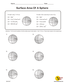sphere-surface area