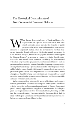 . The Ideological Determinants of Post