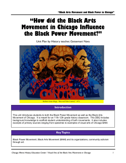 Black Power Movement - Chicago Metro History Fair