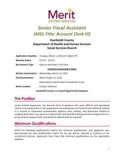 Humboldt DSS Bulletin Template