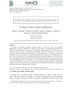 Is There a Free Lunch in Inference? - Eric