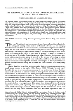 The Rhetorical Functions of Consciousness