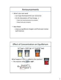Announcements and Lecture Examples and Figures