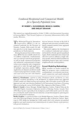 Combined Residential and Commercial Models for a Sparsely