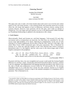 Clustering Theories.