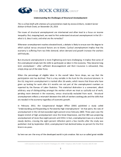 Understanding the Challenges of Structural Unemployment This is a