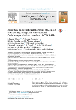 Admixture and genetic relationships of Mexican Mestizos regarding