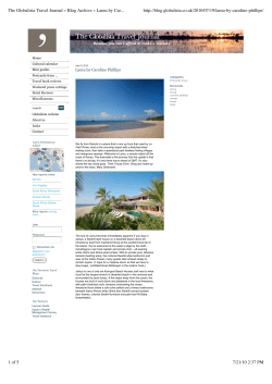The Globalista Travel Journal &raquo; Blog Archive &raquo;