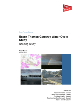 Essex Thames Gateway Water Cycle Study