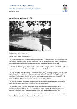 Australia and the Olympic Games