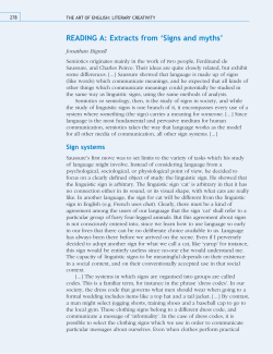 Signs and myths - The Open University