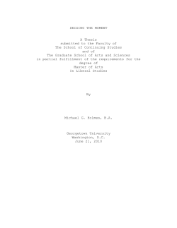 holmesMichael - Georgetown University