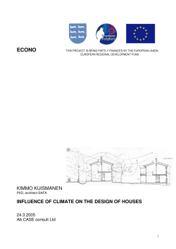 influence of climate on the design of houses