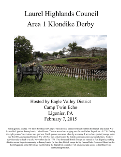 Laurel Highlands Council Area 1 Klondike Derby