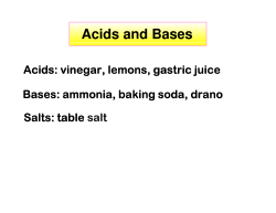 Acids and Bases