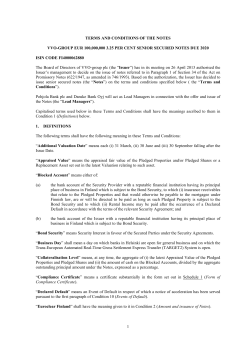 1 terms and conditions of the notes vvo