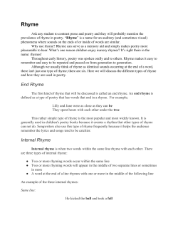 Rhyme - WordPress.com