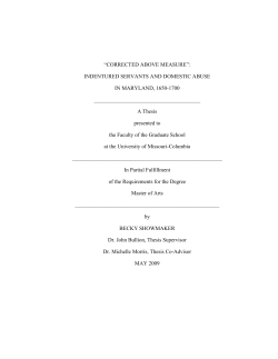 indentured servants and domestic abuse