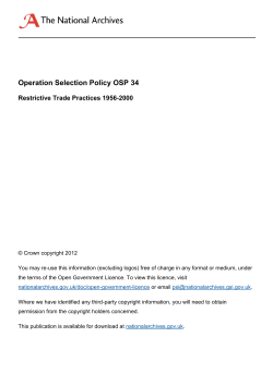 OSP34 Restrictive Trade Practices 1956-2000