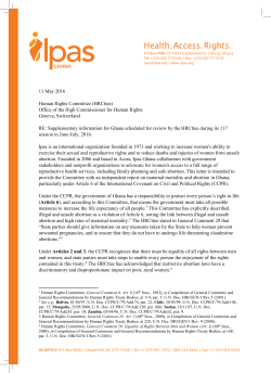 Ipas Ghana HRCttee LOI