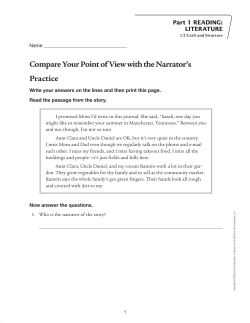 Compare Your Point of View with the Narrator`s Practice