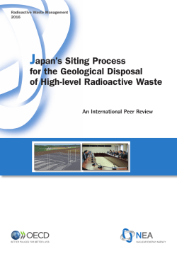 Japan`s Siting Process for the Geological Disposal of