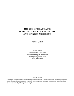 the use of heat rates in production cost modeling