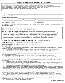 CONSTITUTIONAL AMENDMENT PETITION FORM