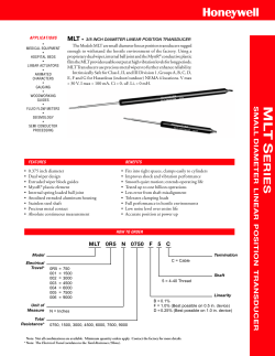 MLT Series 3/8 inch Diameter Linear Position