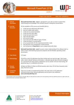 Microsoft PowerPoint 2016