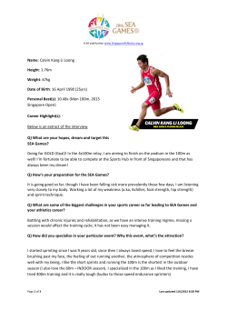 Name: Calvin Kang Li Loong Height: 1.76m Weight: 67kg Date of
