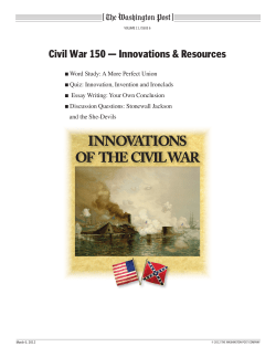 INNOVATIONS OF THE CIVIL WAR