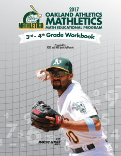 mathletics - Oakland Athletics