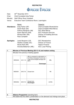 Executive Board Meeting Minutes 22/12/2014