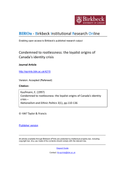 - BIROn - Birkbeck Institutional Research Online