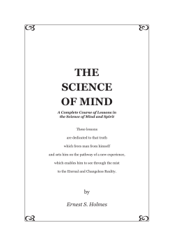 Ernest Holmes - Semantic Scholar