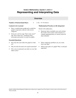 Representing and Interpreting Data