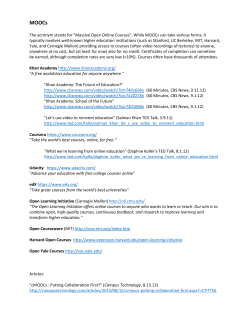 MOOCs