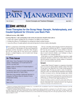 PAIN MANAGEMENT PAIN MANAGEMENT