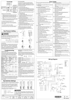 Error Codes Wiring Diagram Troubleshooting Gas Pressure Setting
